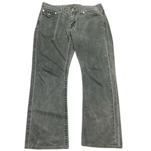 True Religion Size 32 Ricky Blue Gray Denim Jeans